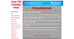 Desktop Screenshot of cdlpracticetest.net